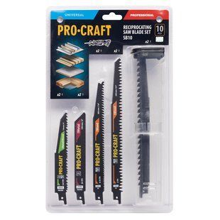 Набір пильних полотен для шабельної пилки Procraft SB10 SB1000 фото