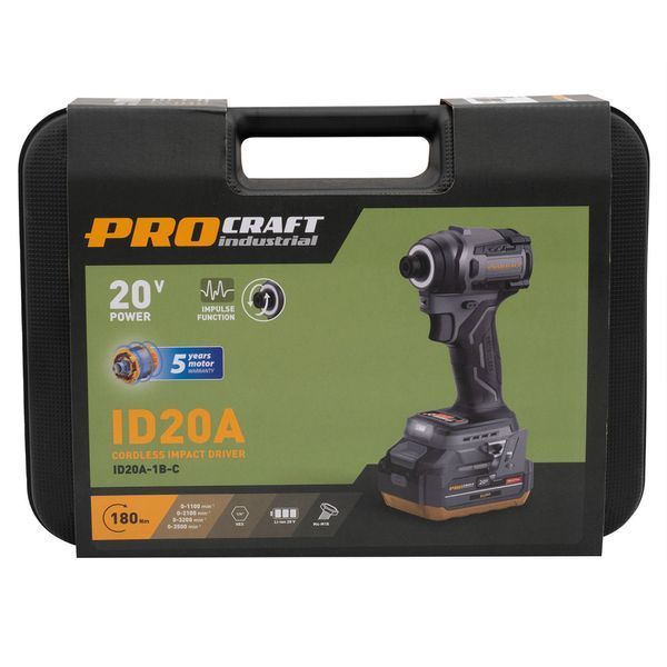 Аккумуляторный винтоверт Procraft Industrial ID20A (с 1 акб и зп) 100207 фото