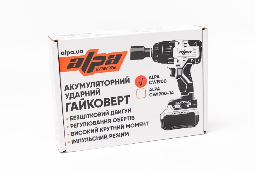 Аккумуляторный гайковерт Alpa CWI900 (без АКБ и ЗУ) 900011 фото