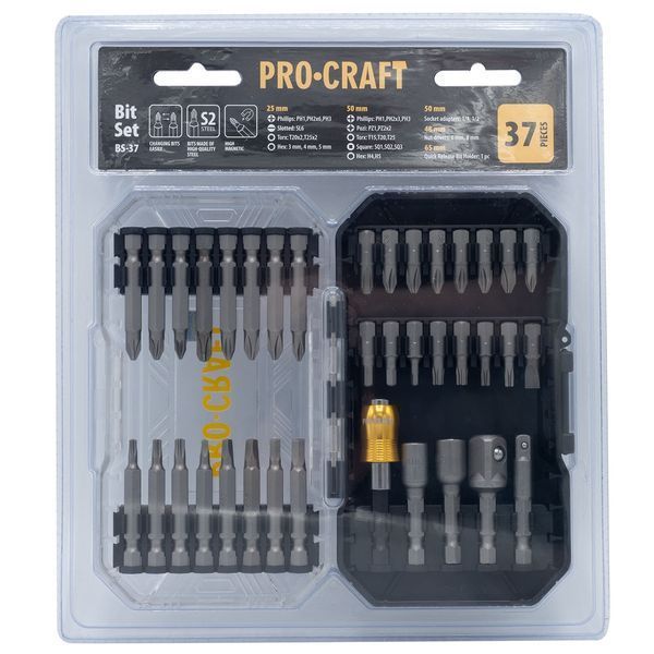 Набор бит Procraft BS37 000037 фото