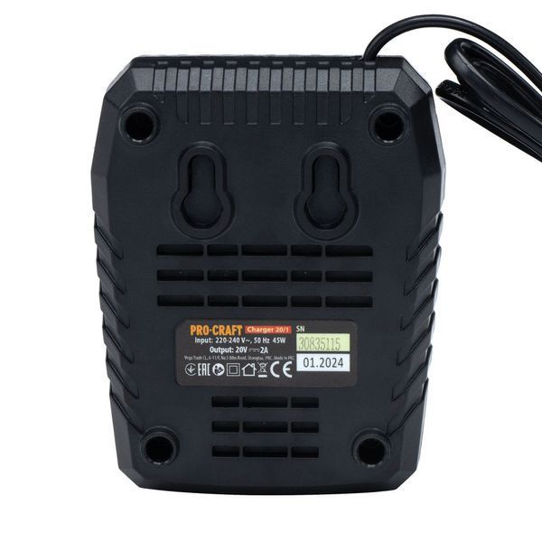 Зарядное устройство Procraft Charger20/1 030201 фото Зарядное устройство Procraft Charger20/1 030201 фото