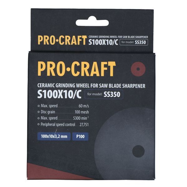 Заточувальний керамічний диск Procraft S100X10/С до SS350 010010 фото