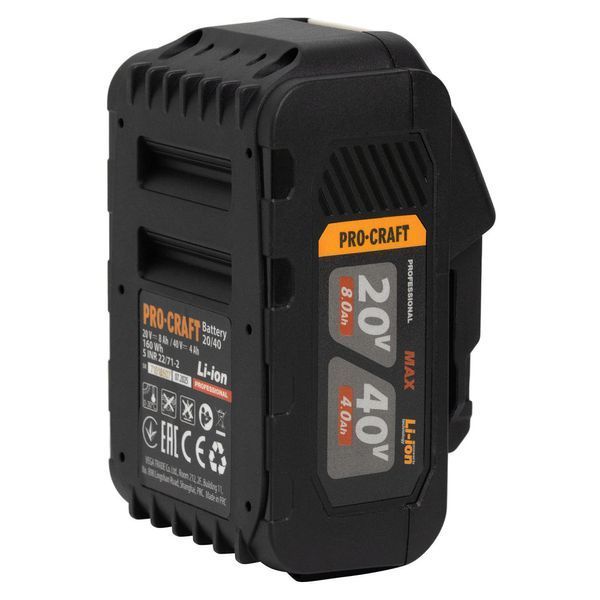 Акумуляторна батарея Procraft Battery20/40 (20В 8Аг, 40В 4Аг) 030286 фото