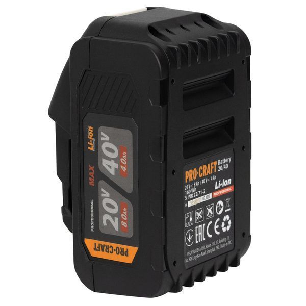 Акумуляторна батарея Procraft Battery20/40 (20В 8Аг, 40В 4Аг) 030286 фото
