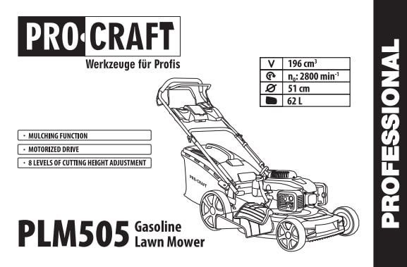 Газонокосилка бензиновая Procraft PLM505 005051 фото