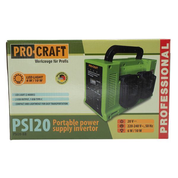 Аккумуляторный инвертор напряжения Procraft PSI20 030247 фото