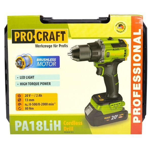 Шуруповерт Procraft PA18LiH (с 1 акб и зу) 001820 фото