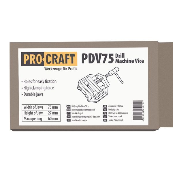 Тиски станочные Procraft PDV75 000075 фото