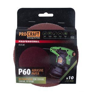 Круг шліфувальний самозачепний Procraft K125.60 UNIVERSAL (набір 10 шт.) K125600 фото