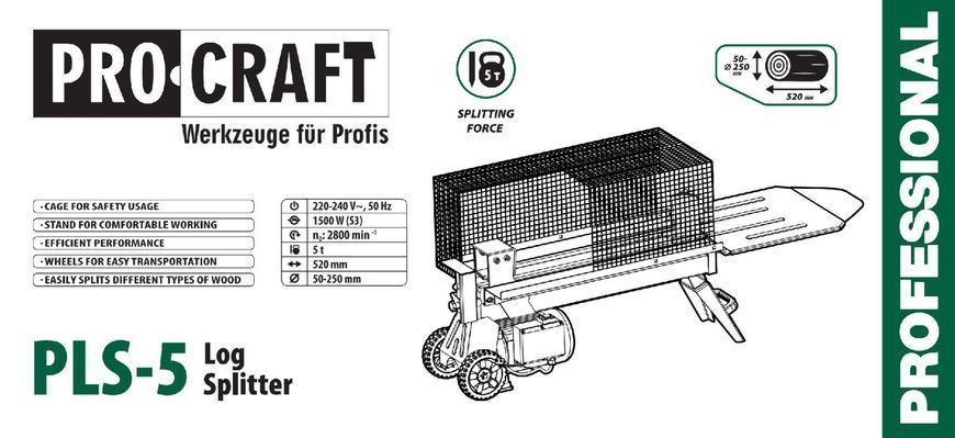 Дровокол Procraft PLS5 050000 фото
