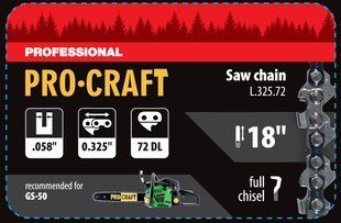 Ланцюг для ланцюгової пили Procraft L-325/72 L32572 фото