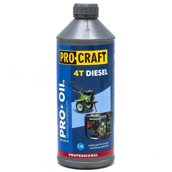 Олива Procraft моторна 4-тактна дизельна 1,4 л 000044 фото